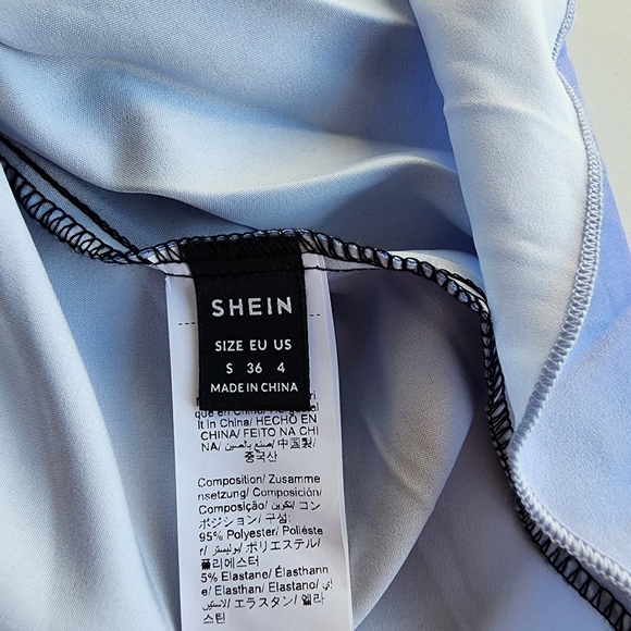 Shein Women's Black to Purple Ombre Pleated Midi Dress Elegant Gradient Sz S (4) - Picture 14 of 14